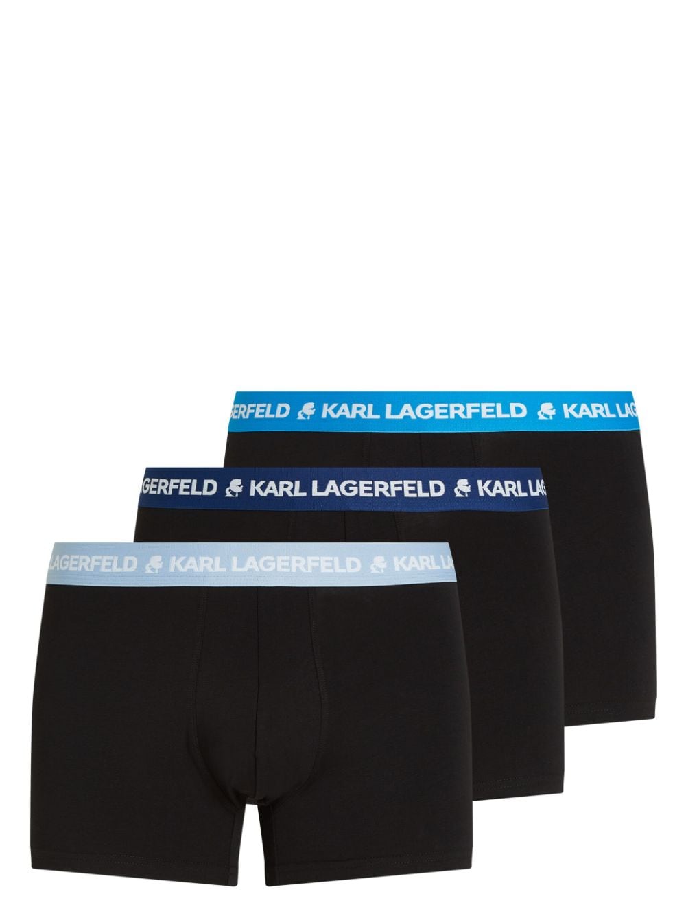 Karl Lagerfeld logo-waistband boxers (pack of three) - Blue