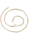Karl Lagerfeld Signature chain-link shoulder strap - Gold