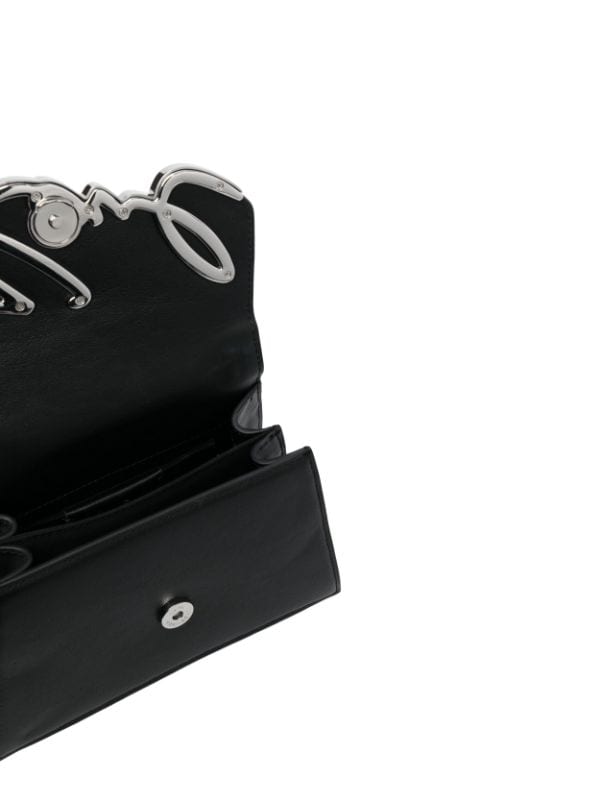 Karl Lagerfeld Small Signature Leather Crossbody Bag - Farfetch