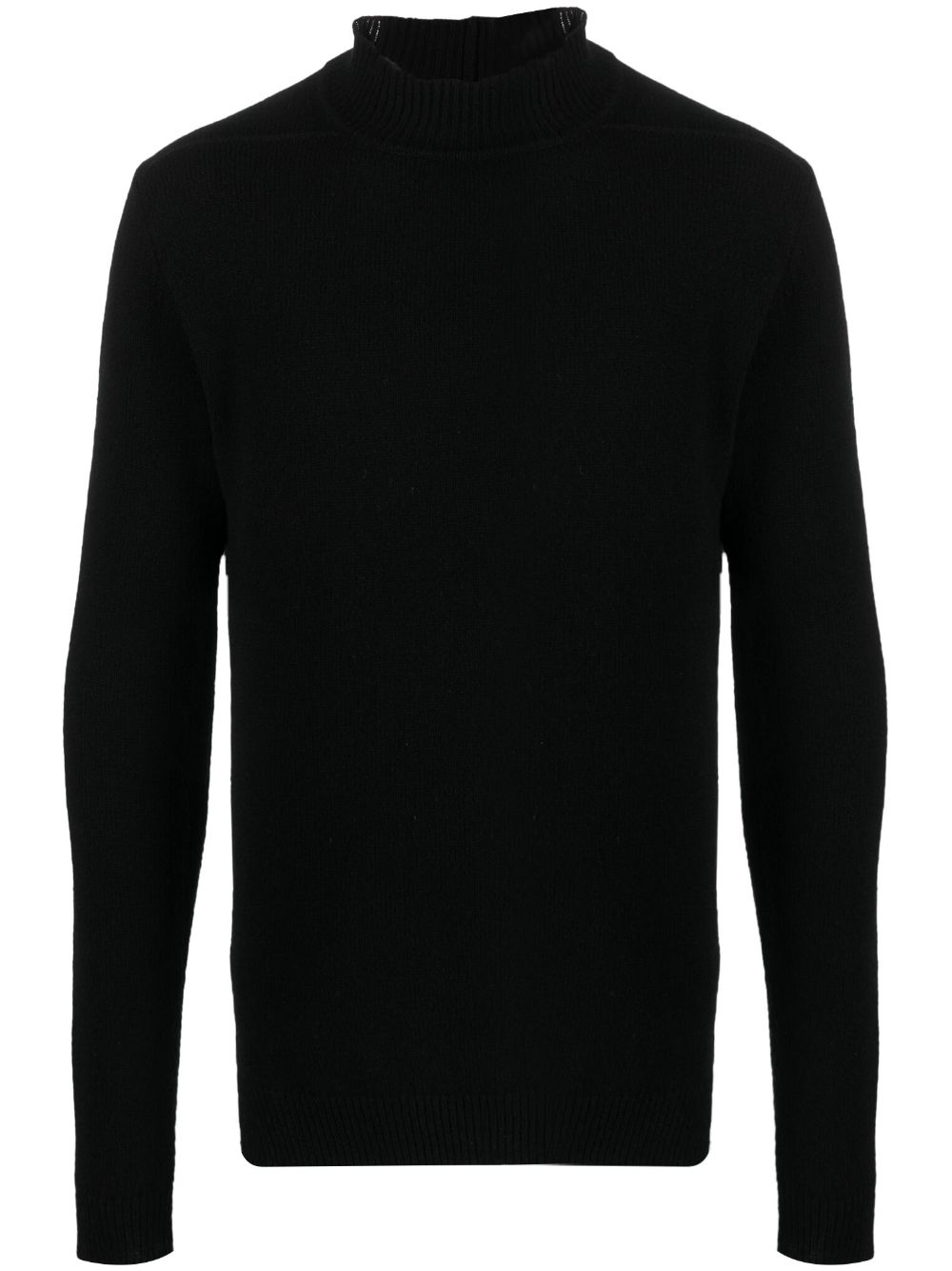 funnel-neck recycled-cashmere jumper
