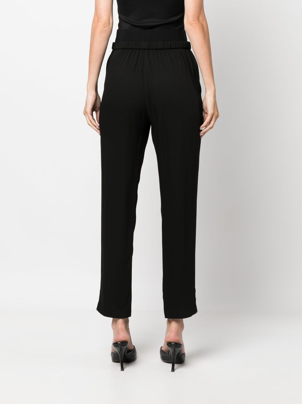 Shop Fabiana Filippi Bevagna Layered Track Pants In Black