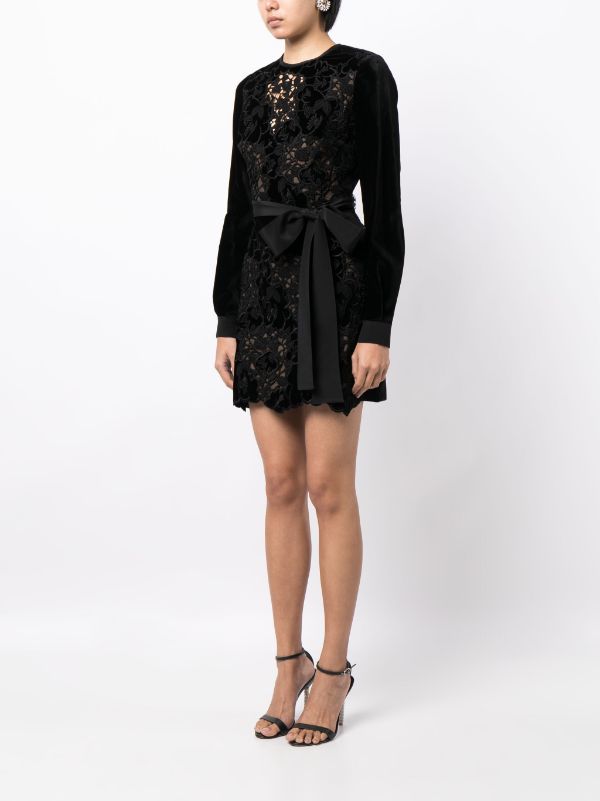 Elie saab discount black floral dress