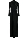 Elie Saab guipure-lace high-neck jumpsuit - Black