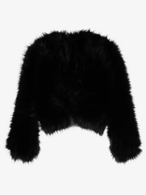Elie Saab faux-fur design long-sleeve jacket 