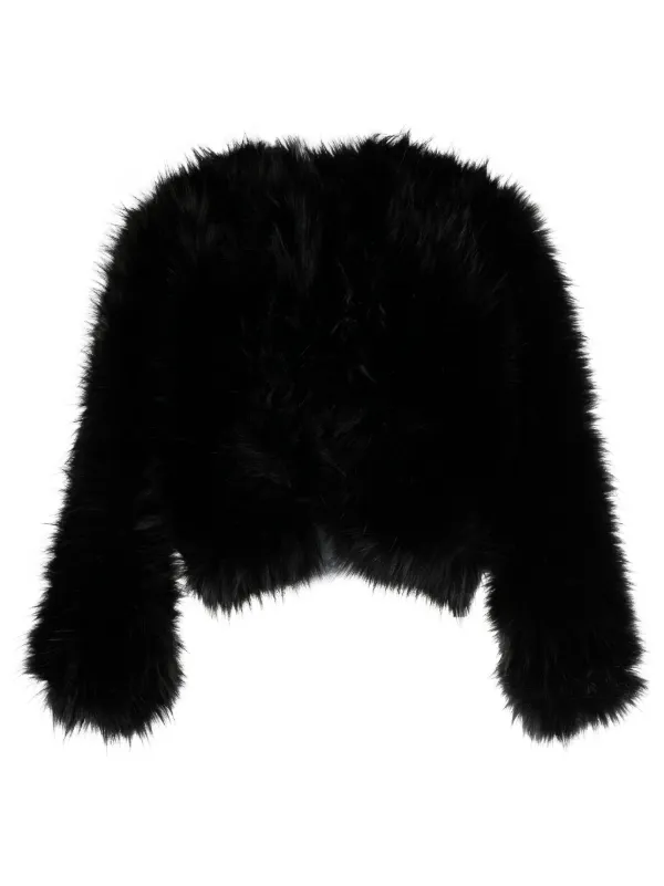 Elie Saab エコファー ジャケット | ブラック | FARFETCH JP