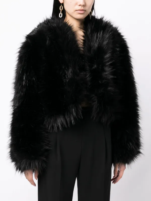 Elie Saab エコファー ジャケット | ブラック | FARFETCH JP