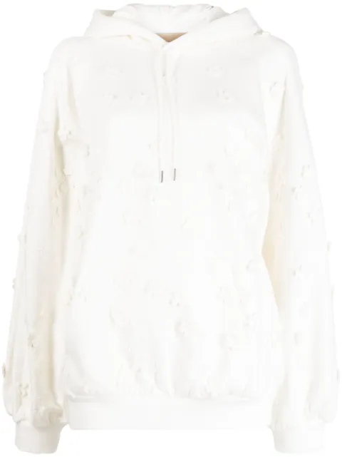Elie Saab embroidered-design cotton blend hoodie 