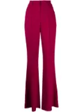 Elie Saab Cady mid-rise flared trousers - Purple