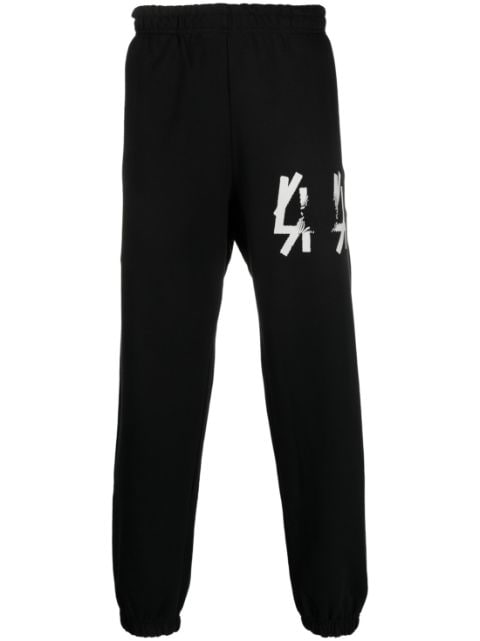 44 LABEL GROUP pantalon de jogging en coton à logo imprimé
