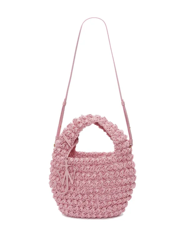 JW Anderson Popcorn Interwoven Basket | Pink | FARFETCH