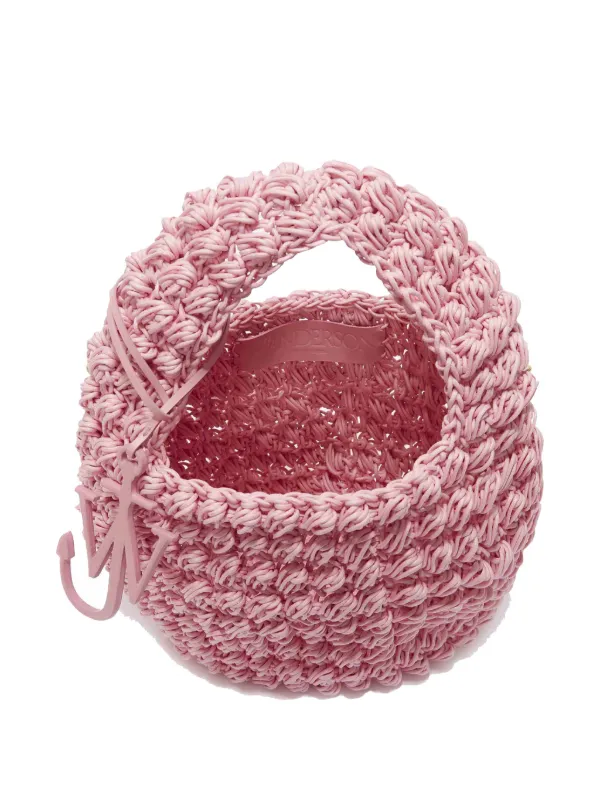 JW Anderson Popcorn Interwoven Basket | Pink | FARFETCH