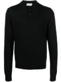 Lanvin long-sleeve polo shirt - Black