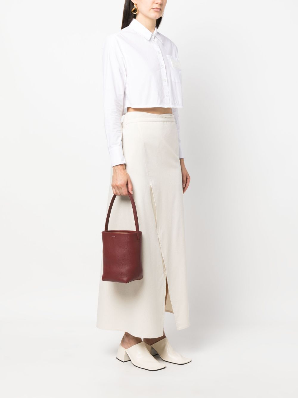 The Row N/S Park leren shopper - Bruin