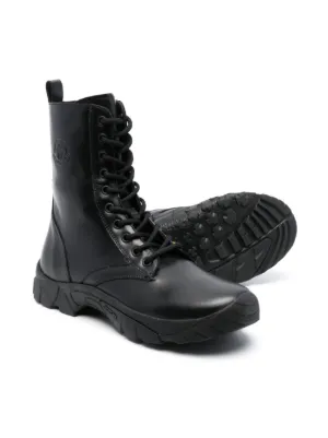 MONCLER enfant boots アンファンブーツ ブーツ Moncler Enfant モンクレール・アンファン レースアップ レザー