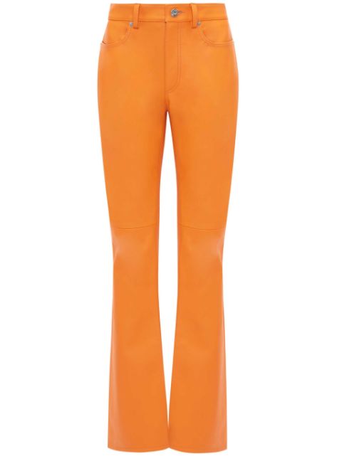 JW Anderson leather bootcut-leg trousers Women