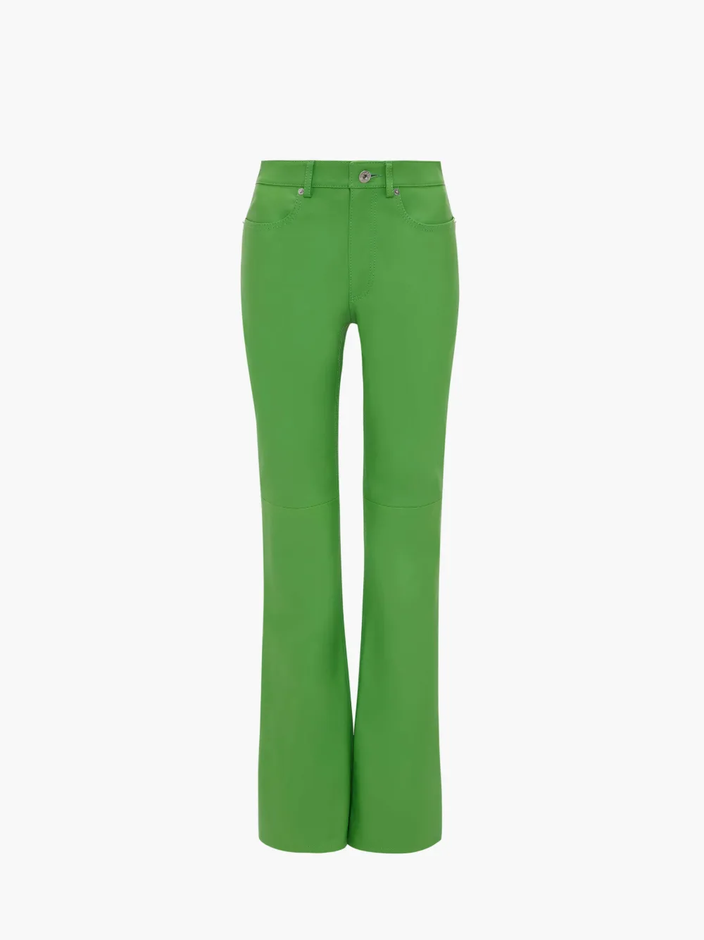 Jw Anderson J.w. Anderson Leather Bootcut Trousers In Green