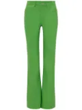 JW Anderson leather bootcut-leg trousers - Green