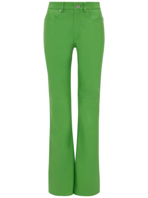 JW Anderson leather bootcut-leg trousers Women