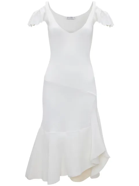 JW Anderson cold-shoulder ruffled dress