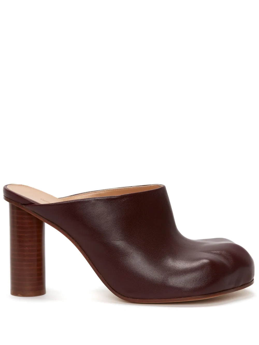 Shop Jw Anderson Paw Leather Mules In Brown