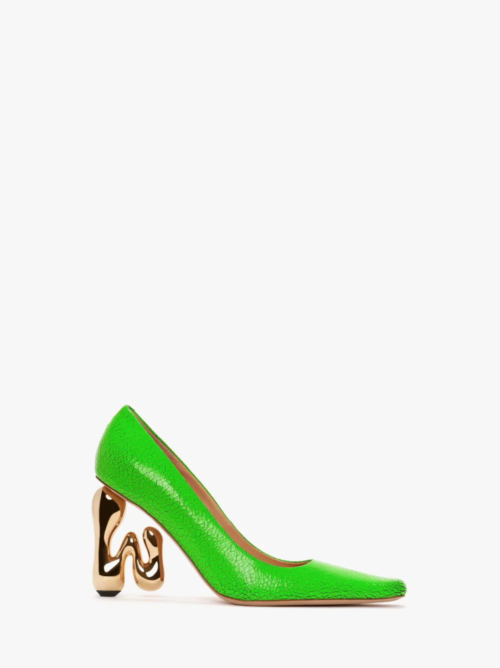 Jw Anderson Jw Bubble Heel Leather Pumps In Green