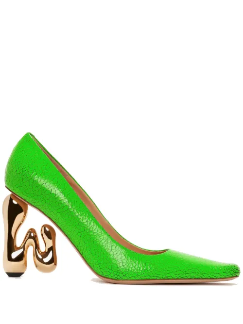 Escarpins en cuir JW à talon sculpté - JW Anderson - Modalova