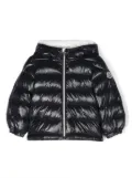 Moncler Enfant logo-patch cotton padded coat - Blue