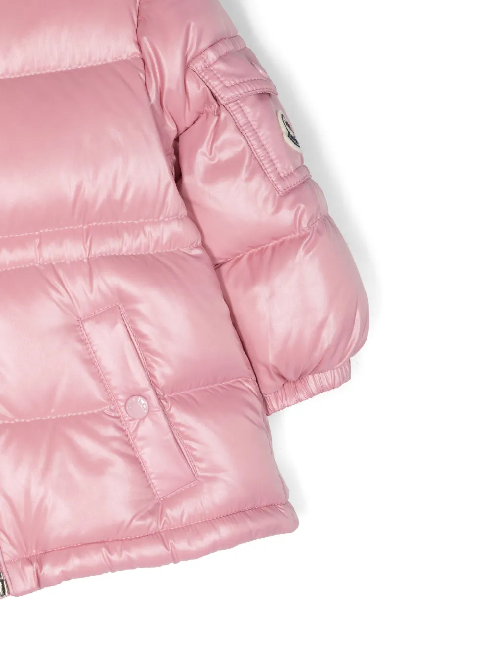 Girls pink moncler clearance coat