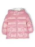 Moncler Enfant logo-patch cotton padded coat - Pink