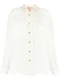 Michael Michael Kors ruffled buttoned shirt - Neutrals