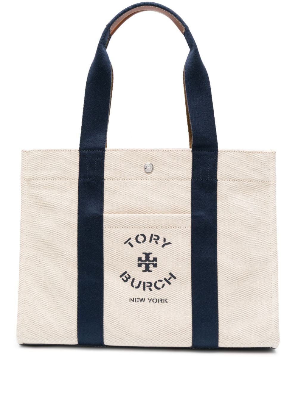 Small t monogram cotton tote bag - Tory Burch - Women