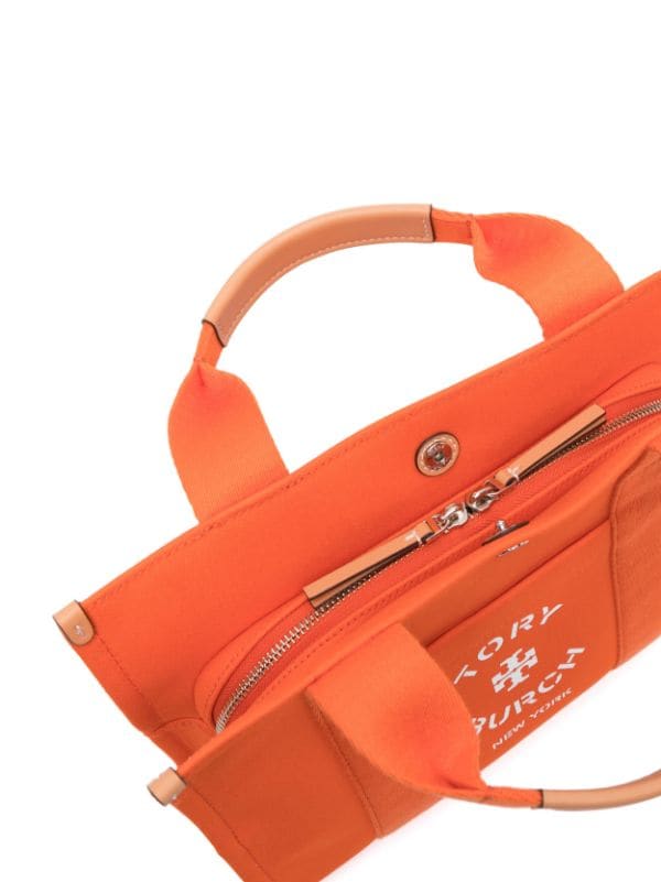 Tory Burch Women's Small Tory Tote in Tangerine, One Size