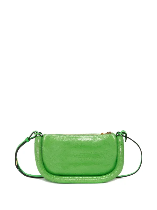 Green leather crossbody on sale bag