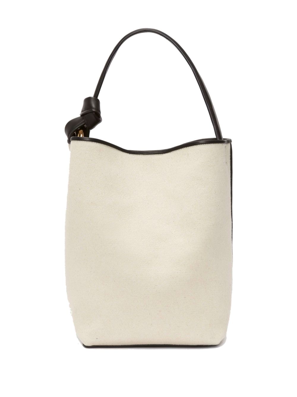 JW ANDERSON Chain-embellished leather-trimmed cotton-canvas bucket bag