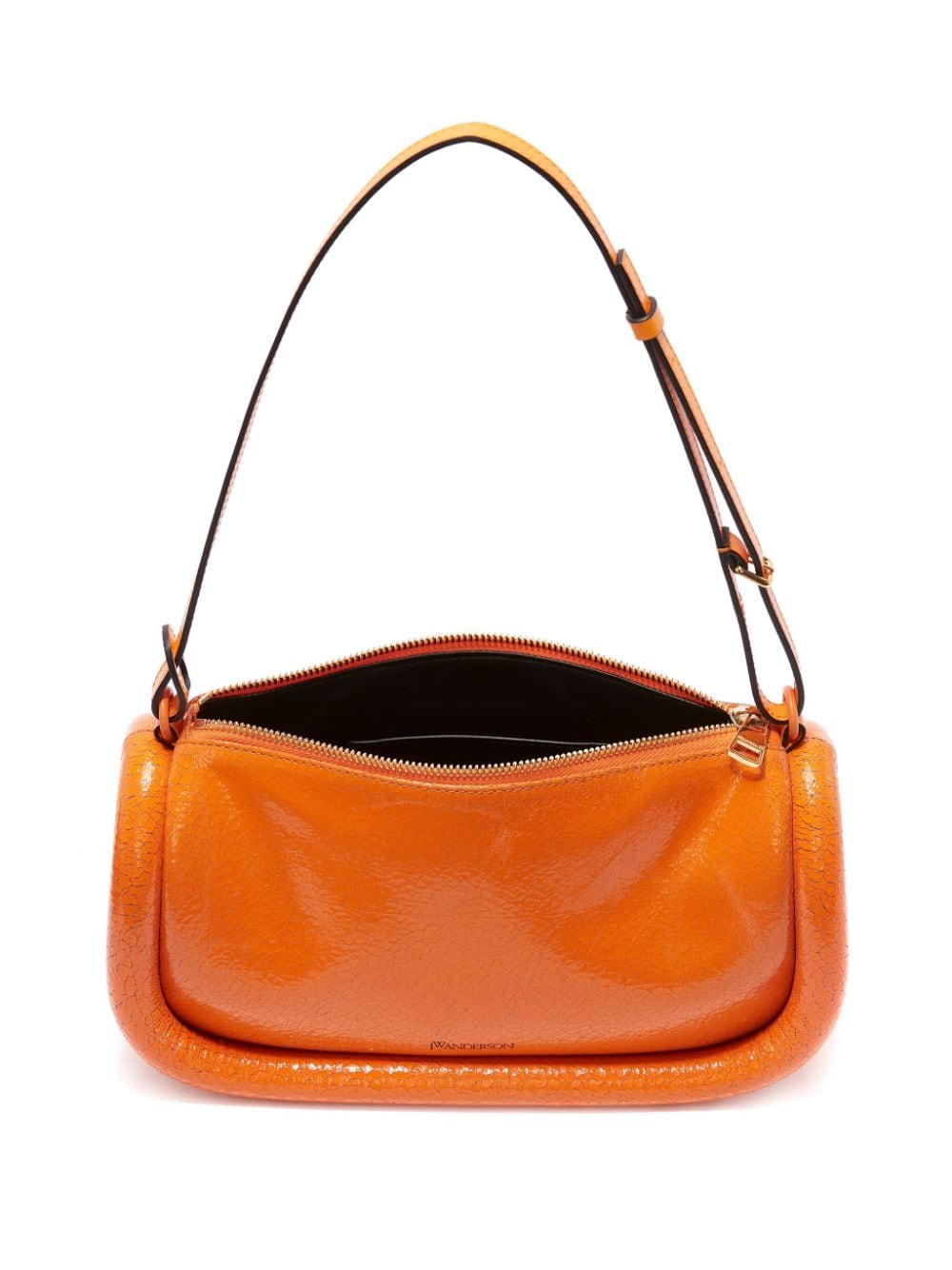 Shop Jw Anderson Bumper 15 Leather Shoulder Bag In Orange