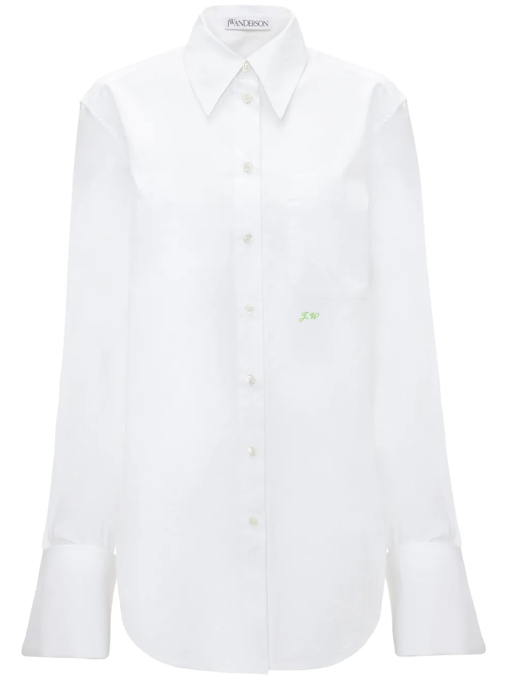 JW Anderson chemise à manchettes oversize - Blanc Top Merken Winkel