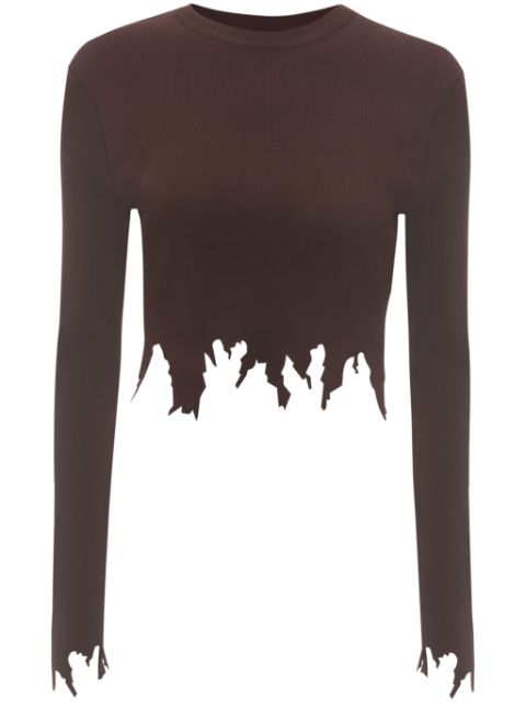 JW Anderson raw-cut long-sleeve T-shirt Women