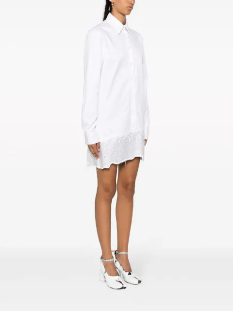 JW Anderson crystal-embellished cotton shirtdress DR0416PG0047001 - 2