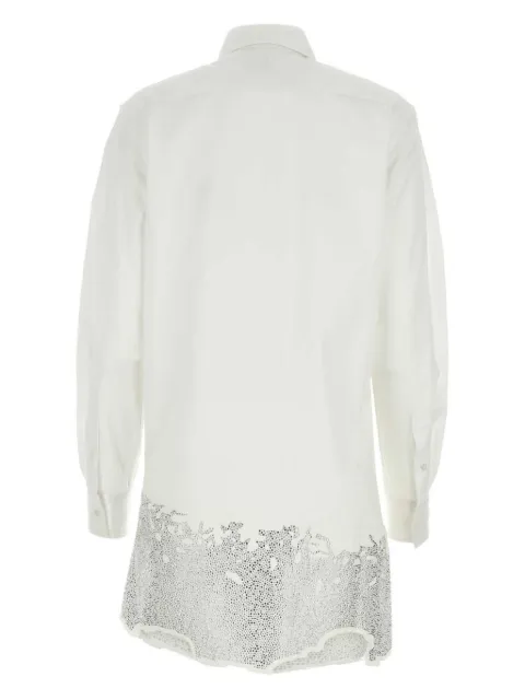 JW Anderson crystal-embellished cotton shirtdress DR0416PG0047001 - 1