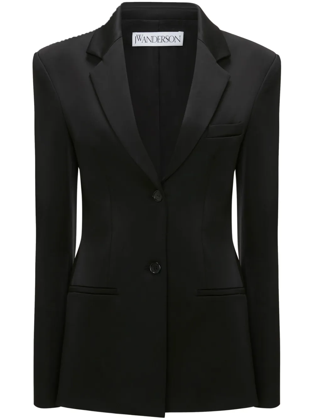 JW Anderson notched-collar single-breasted blazer – Black