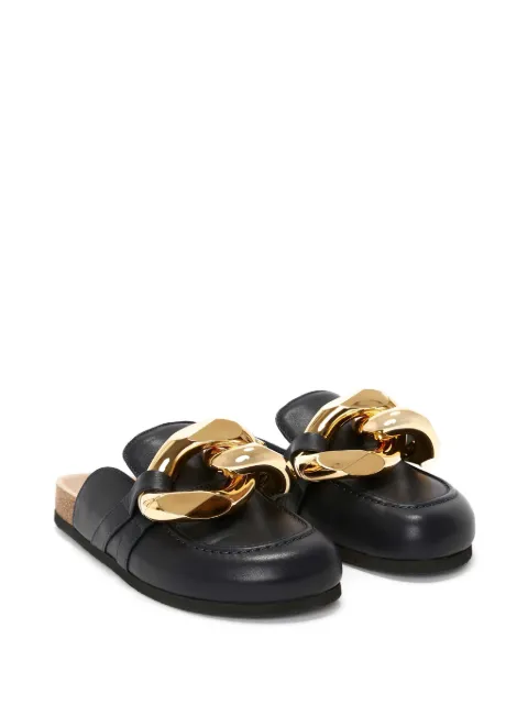 JW Anderson Chain round-toe leather mules ANW35004E18702 - 1