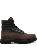 Moncler Peka suede hiking boots - Brown