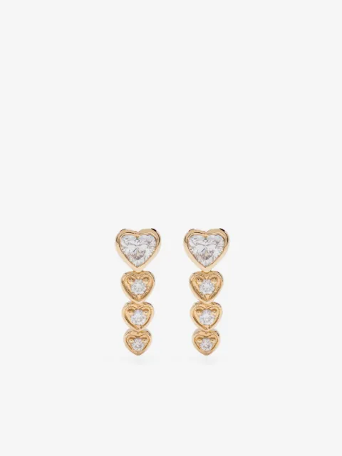 SHAY 18CT yellow gold diamond earrings