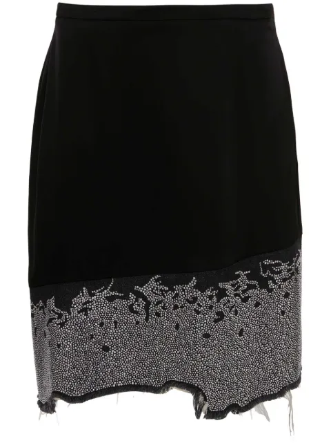 JW Anderson falda asimétrica con detalle de glitter 
