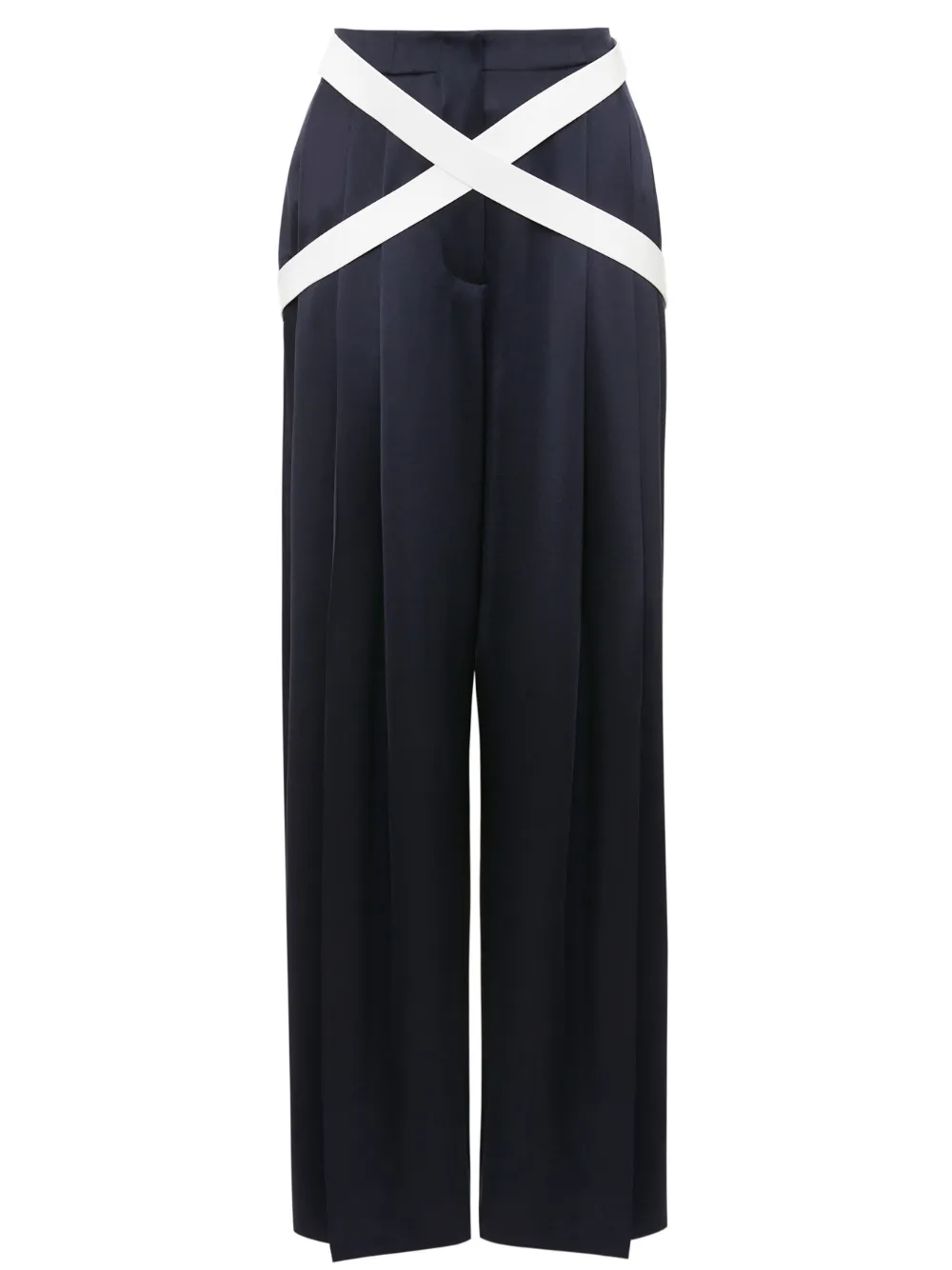 JW Anderson pantalon ample à brides croisées - Bleu Top Merken Winkel
