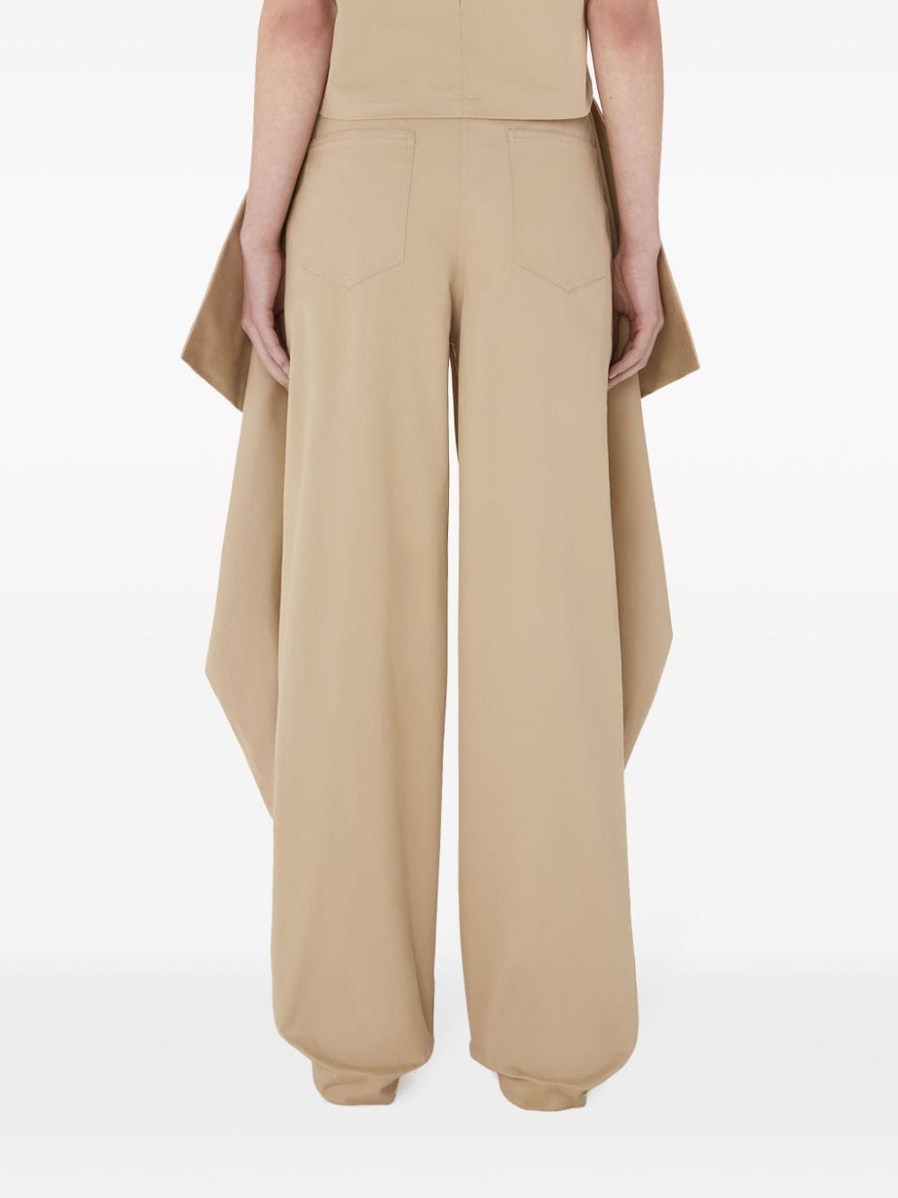 Shop Jw Anderson Straight-leg Belted Trousers In Neutrals