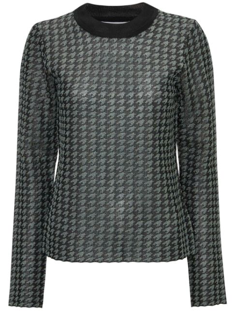 JW Anderson check-pattern crew-neck top Women