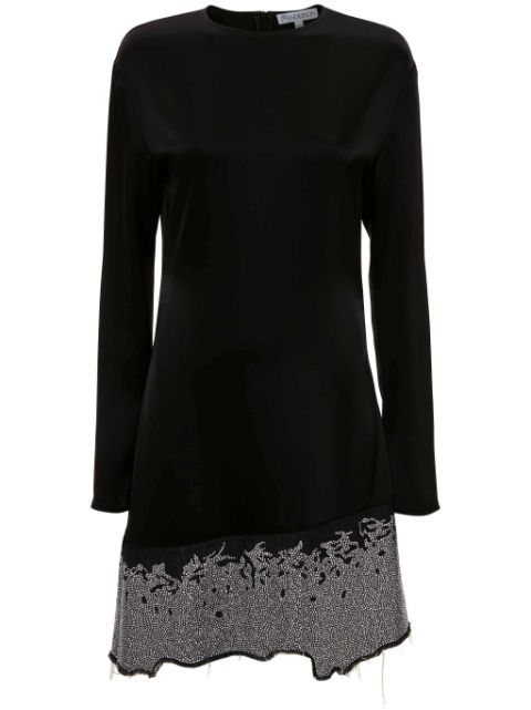 JW Anderson glitter-detail crew-neck minidress Women