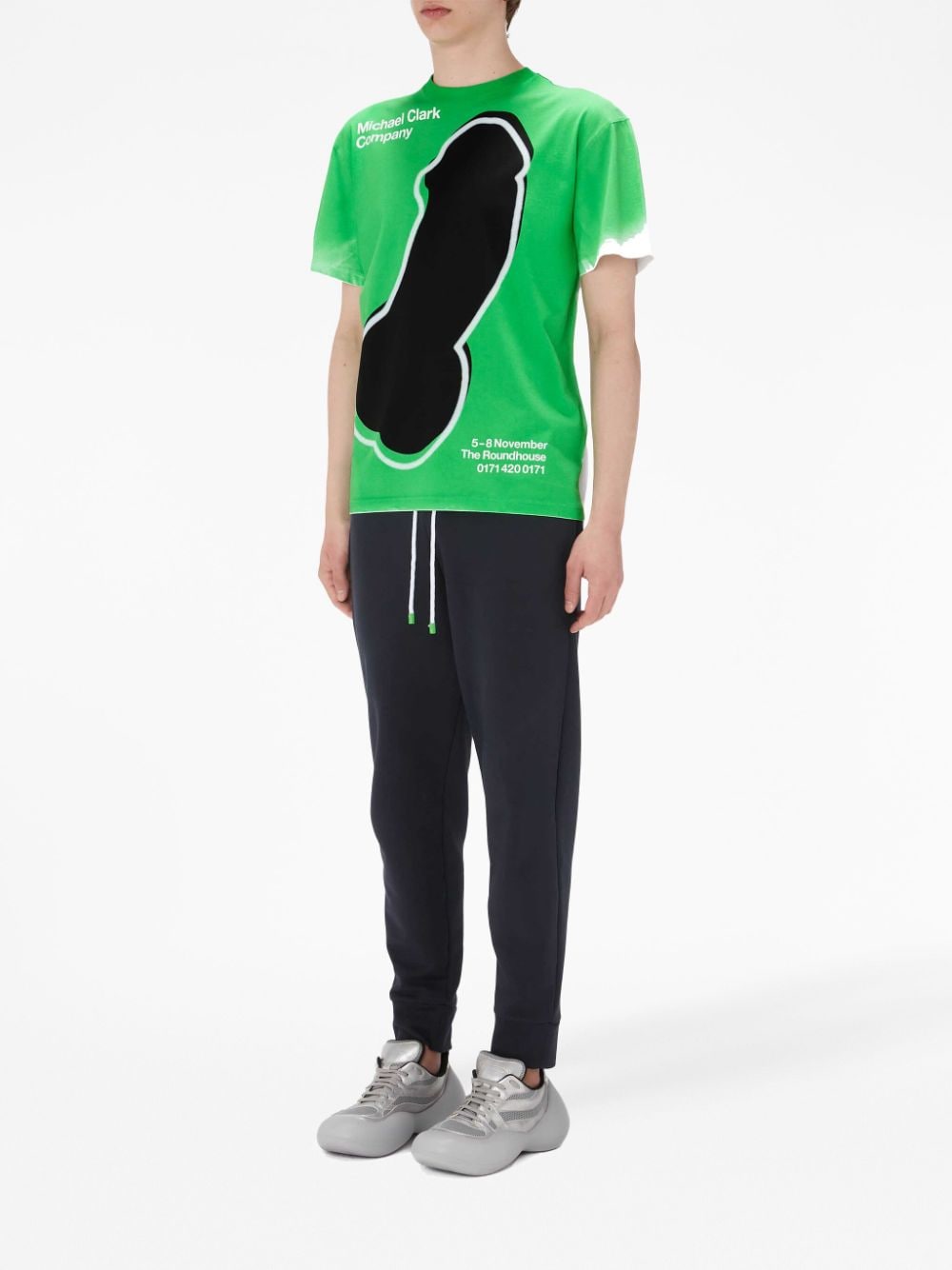 JW Anderson x Michael Clark T-shirt met print - Groen