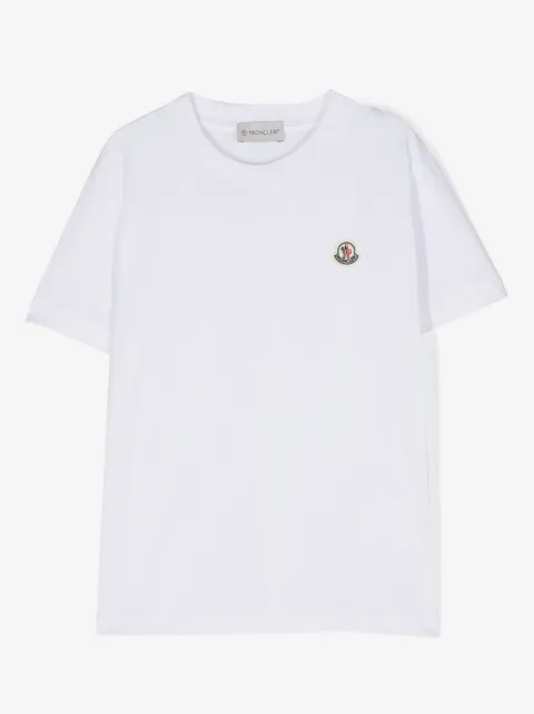 Moncler Enfant logo-patch cotton T-shirt
